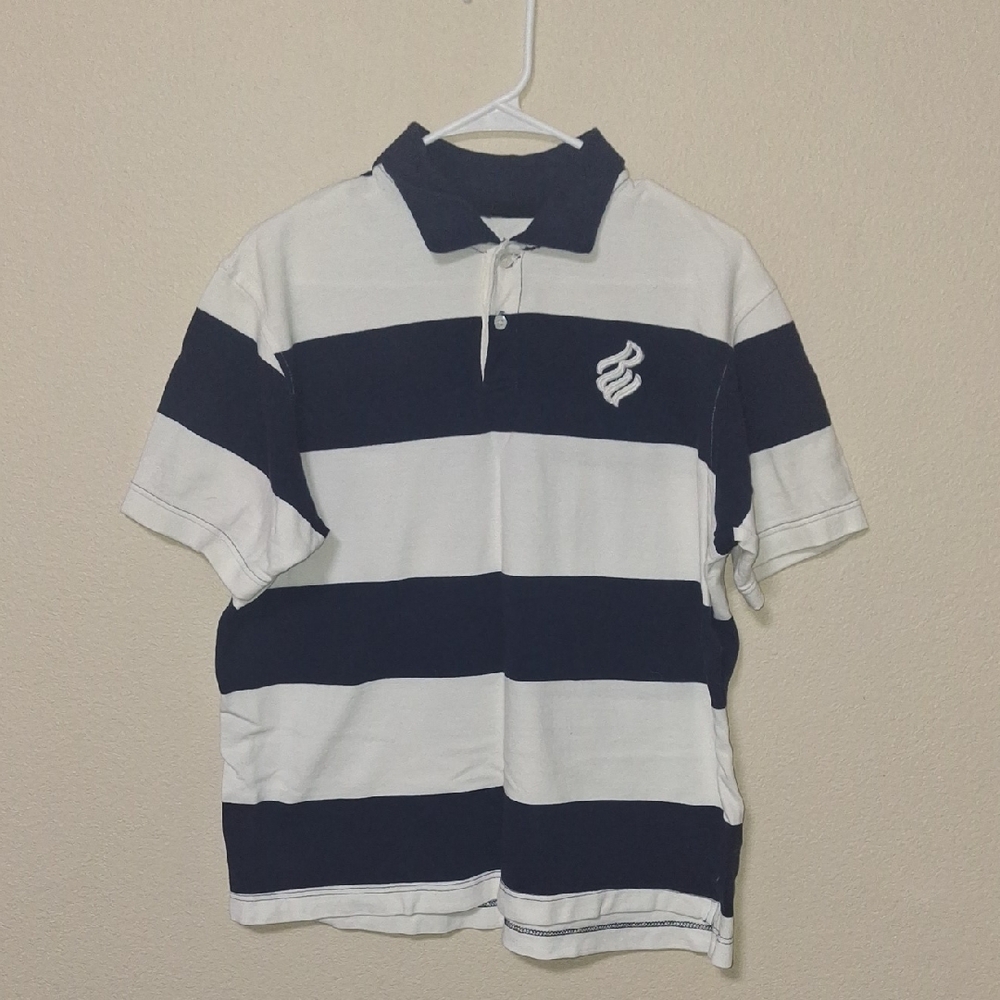 Rocawear Kids Polo - Black and White Stripes